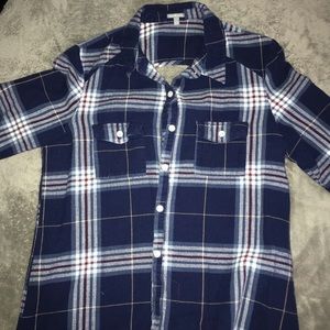 navy blue flannel
